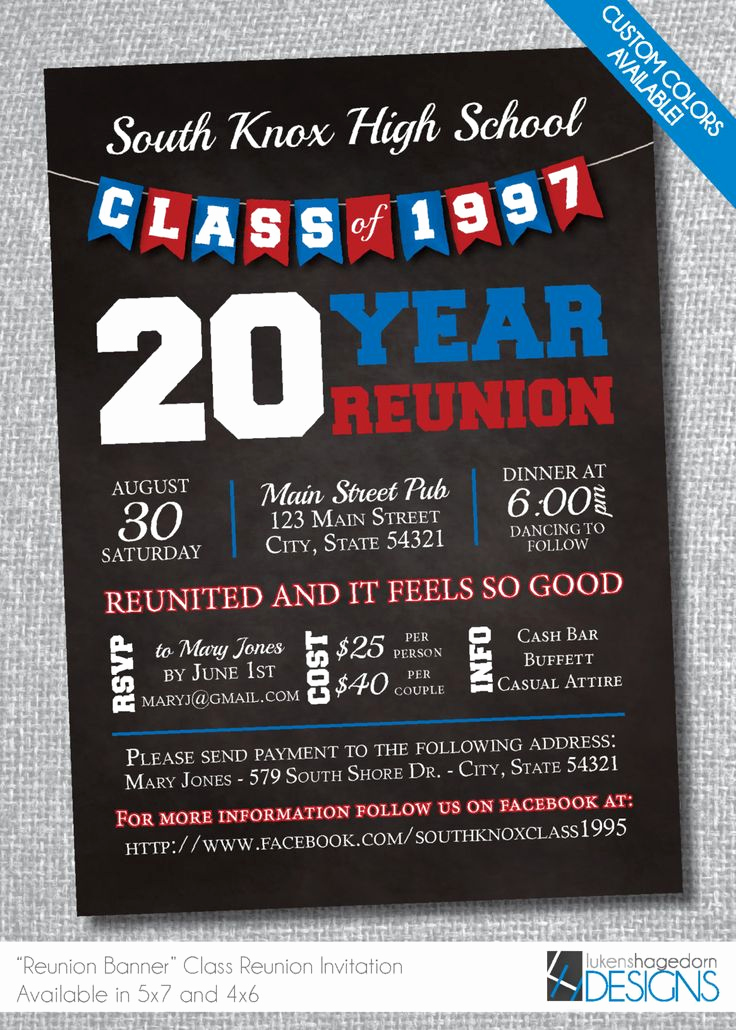 10 Year Reunion Invitation Lovely 64 Best High School Reunion Invites Images On Pinterest