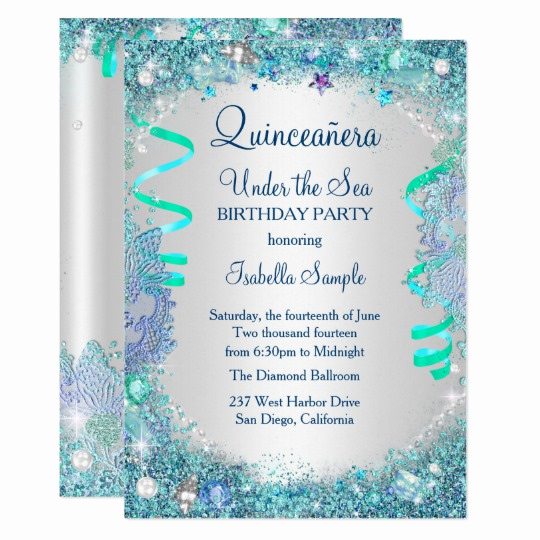 15th Birthday Invitation Wording Awesome Winter Wonderland Quinceañera Invitations