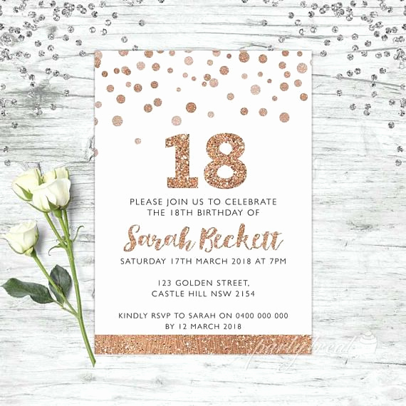 18th Birthday Invitation Ideas Elegant Best 25 18th Birthday Invites Ideas On Pinterest