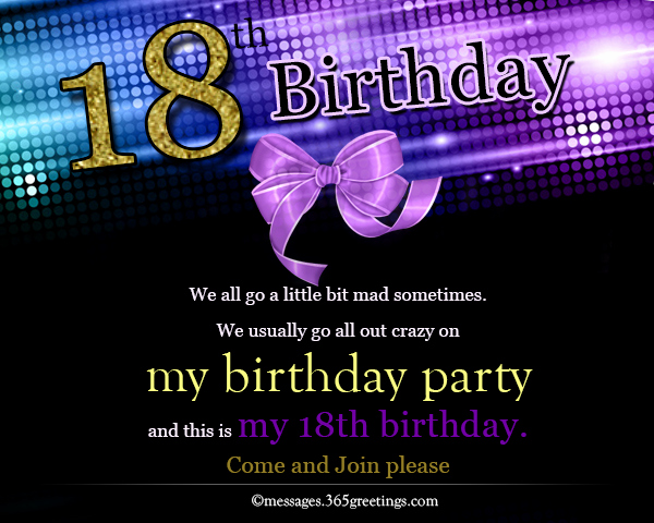 18th Birthday Invitation Wording Inspirational 18th Birthday Invitations 365greetings