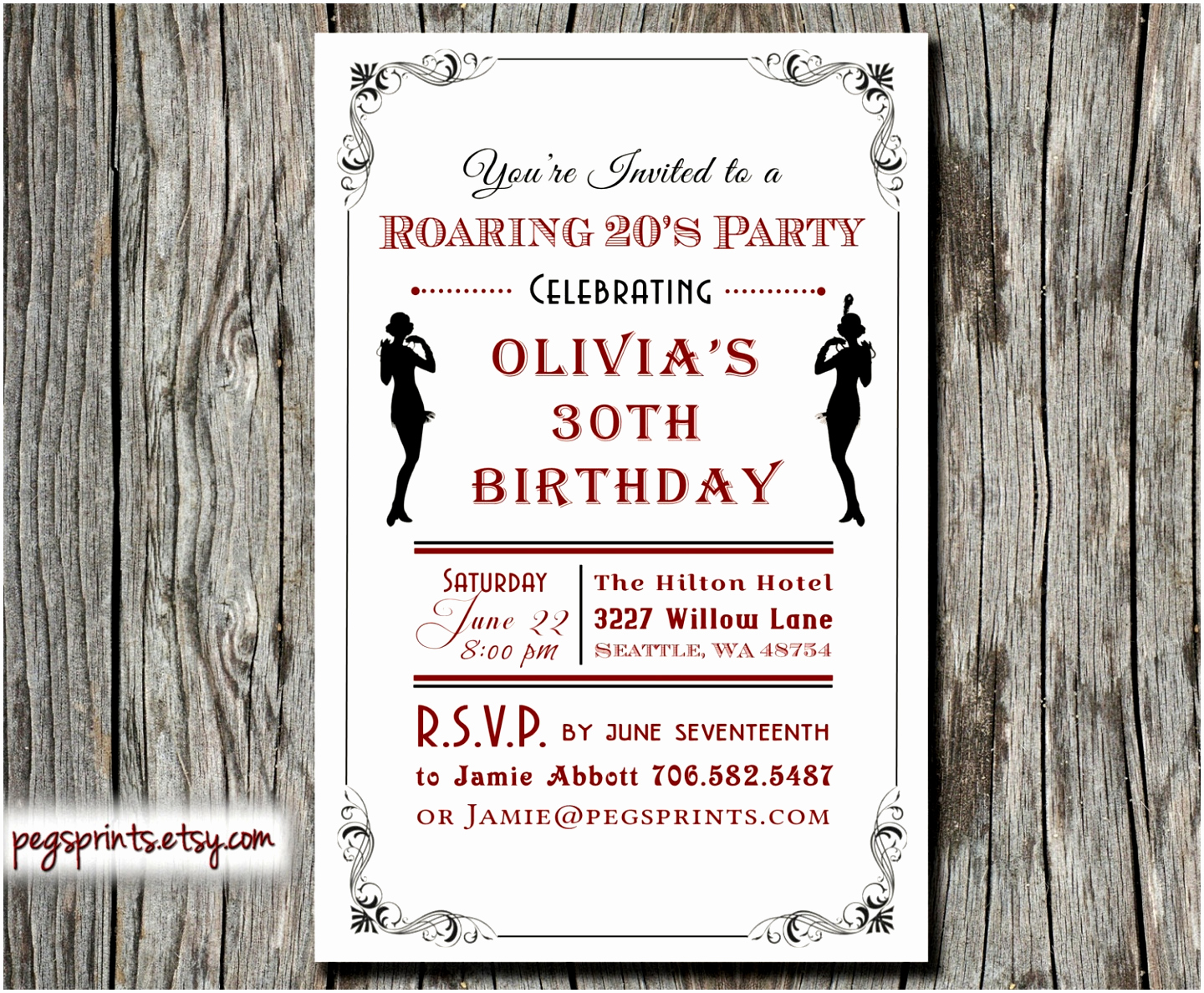 1920s Party Invitation Template Free Elegant 6 Roaring Twenties Invitation Template Lyeuw