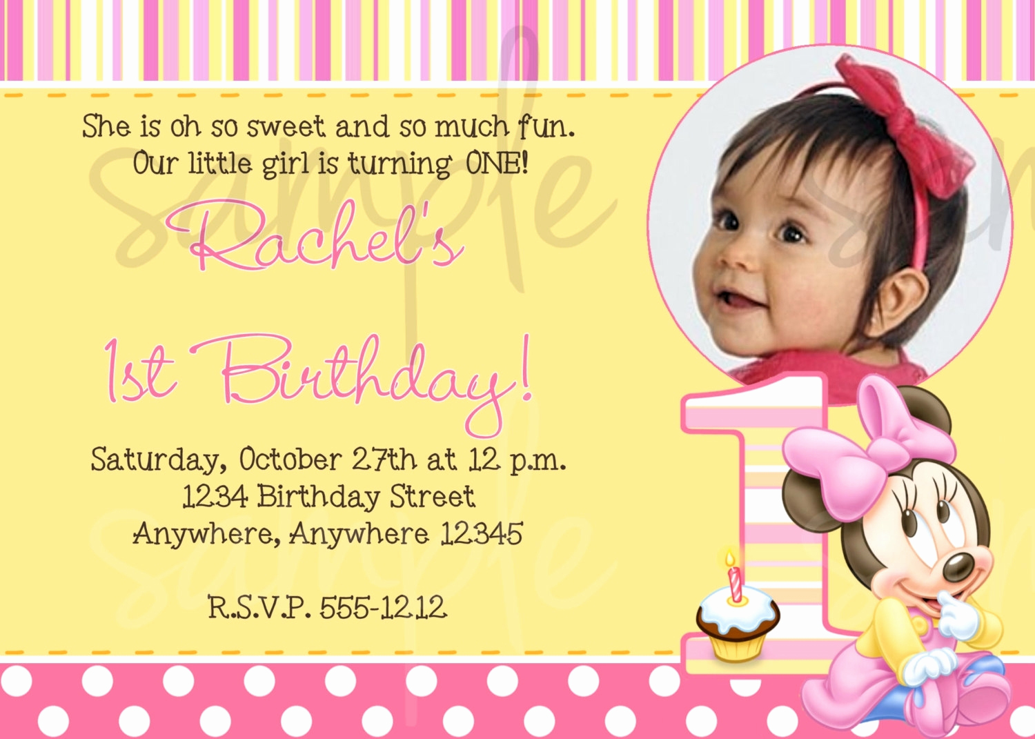 1st Birthday Invitation Wording Samples Awesome 1st Birthday Invitation Letter