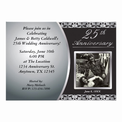 25th Anniversary Invitation Wording Awesome 25th Anniversary Invitations 2700 25th Anniversary