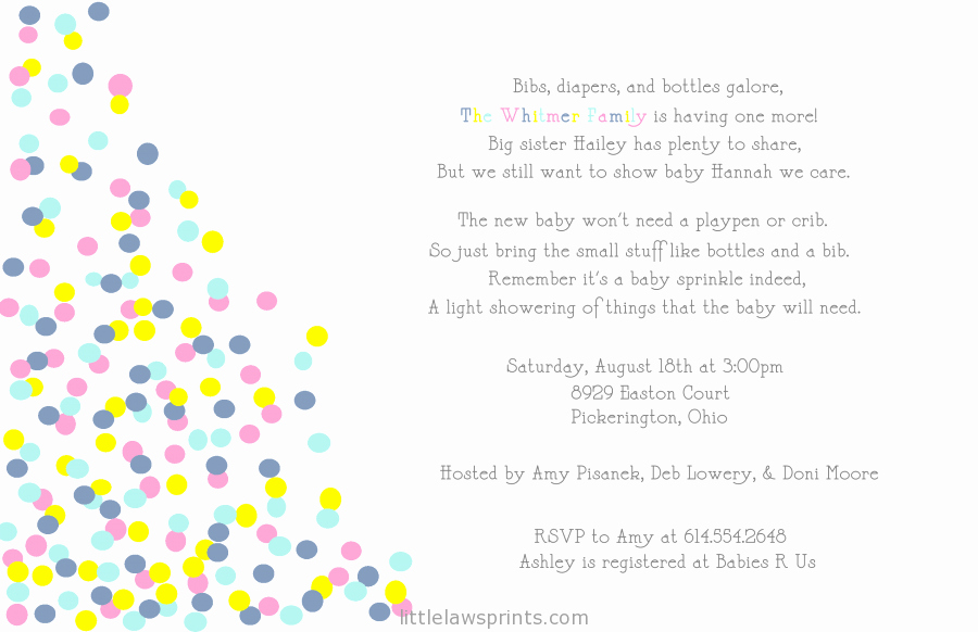 2nd Baby Shower Invitation Wording New Baby Shower Invitation Samples for A Baby Boy