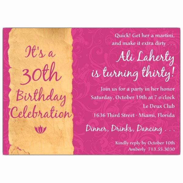 30th Birthday Invitation Sayings Beautiful 30th Birthday Quotes for Invitations Quotesgram
