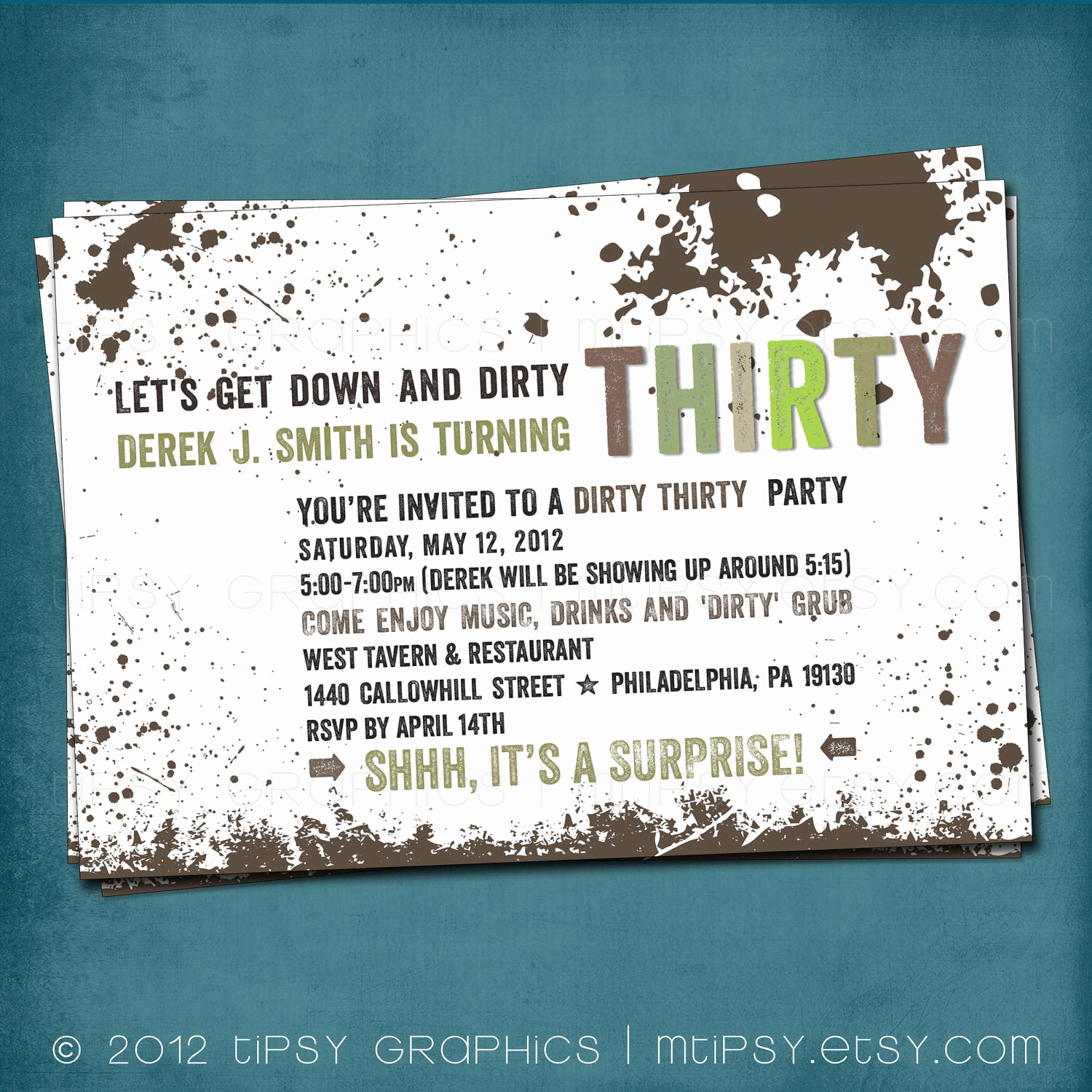 30th Birthday Invitation Wording Funny Beautiful Down &amp; Dirty the Dirty Thirty 30th Birthday Party by Mtipsy