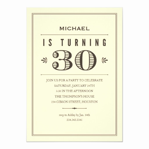 30th Birthday Party Invitation Wording Awesome 30th Birthday Invitations for Men