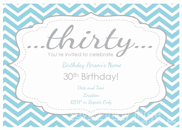 30th Birthday Party Invitation Wording Lovely Free 30th Birthday Printables Celebrations at Home