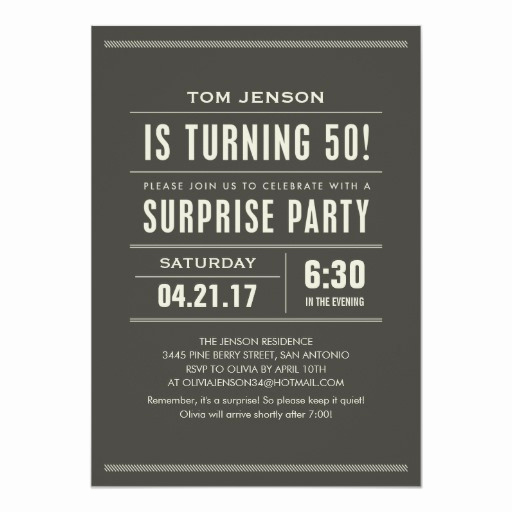 30th Birthday Party Invitation Wording New Surprise 50th Birthday Party Invitations