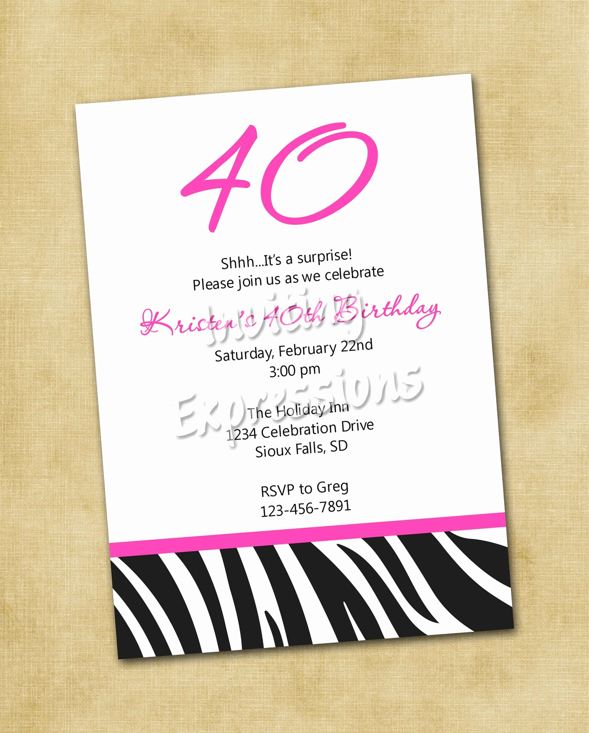 40th Birthday Party Invitation Wording Inspirational Surprise 40th Birthday Invitation Wording Samples