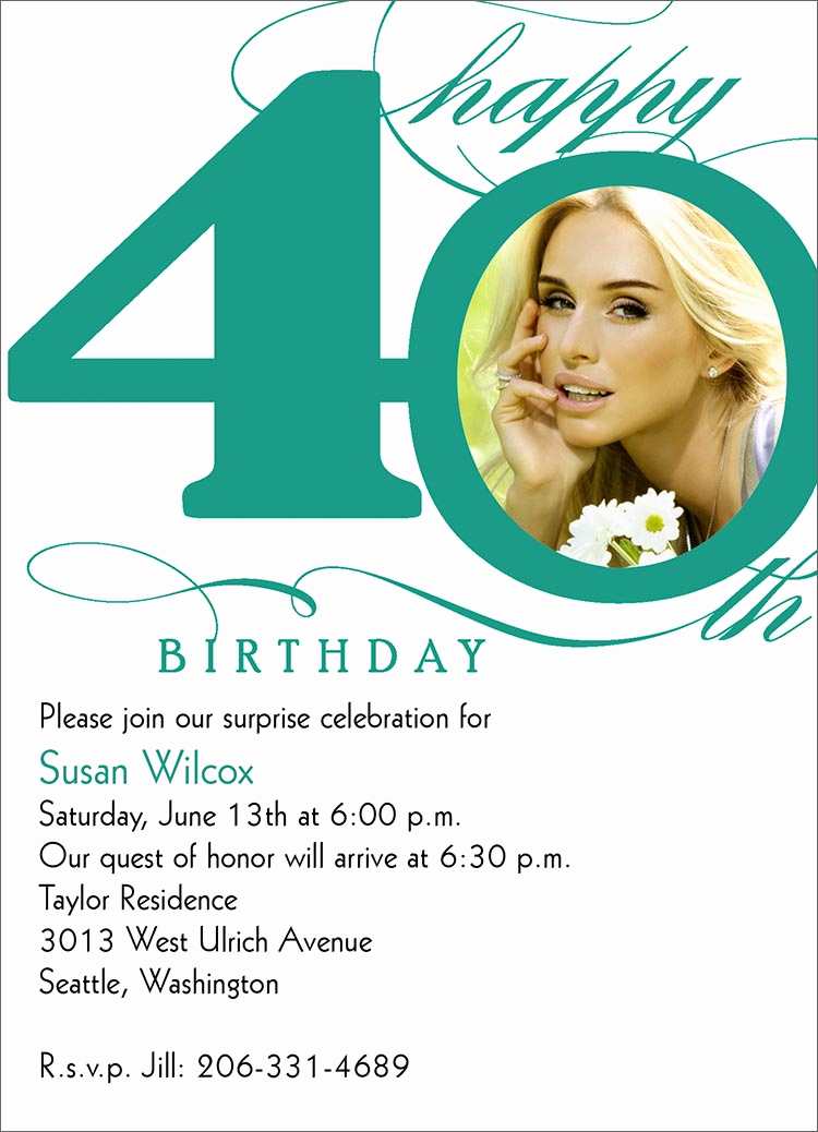 40th Birthday Party Invitation Wording Unique 40th Milestone Birthday Birthday From Cardsdirect