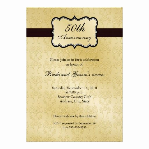 50th Anniversary Invitation Template Awesome 50th Anniversary Invitations