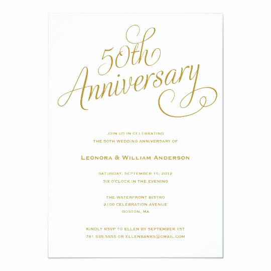 50th Anniversary Invitation Template Awesome 50th Wedding Anniversary Invitations