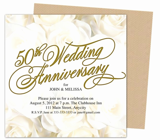 50th Anniversary Invitation Template New 50th Wedding Anniversary Invitations Templates Cobypic