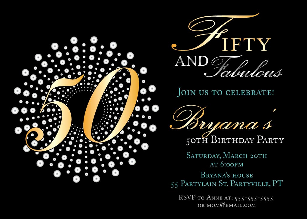 50th Birthday Invitation Template Beautiful 50th Birthday Invitations Free — Birthday Invitation Examples