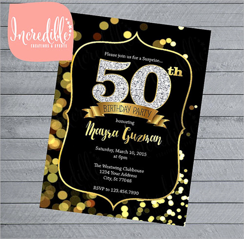50th Birthday Invitation Templates Luxury Invitation Template Download Premium and Free Documents