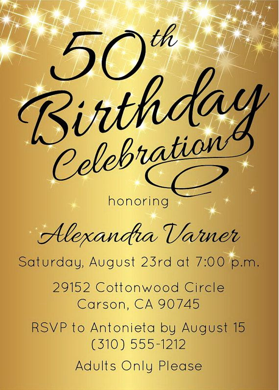 50th Birthday Invitation Templates Word Luxury 50th Birthday Invitation Template Elegant Birthday