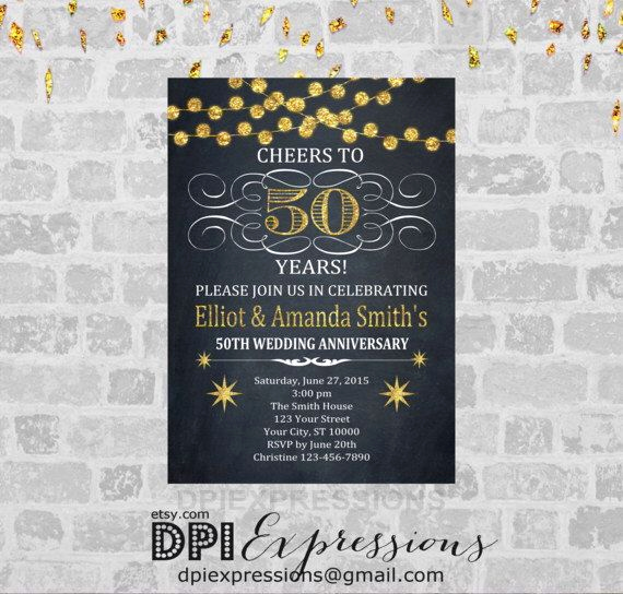 50th Wedding Anniversary Invitation Ideas Elegant 25 Best Anniversary Invitations Ideas On Pinterest
