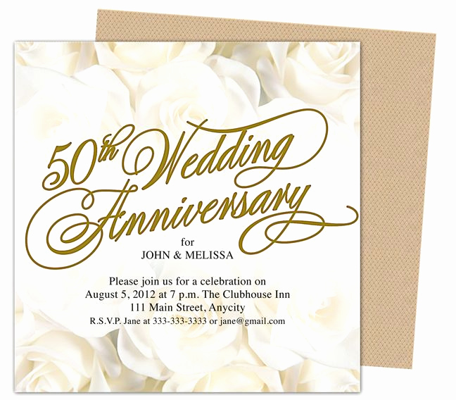 50th Wedding Anniversary Invitation New 9 Best 25th &amp; 50th Wedding Anniversary Invitations