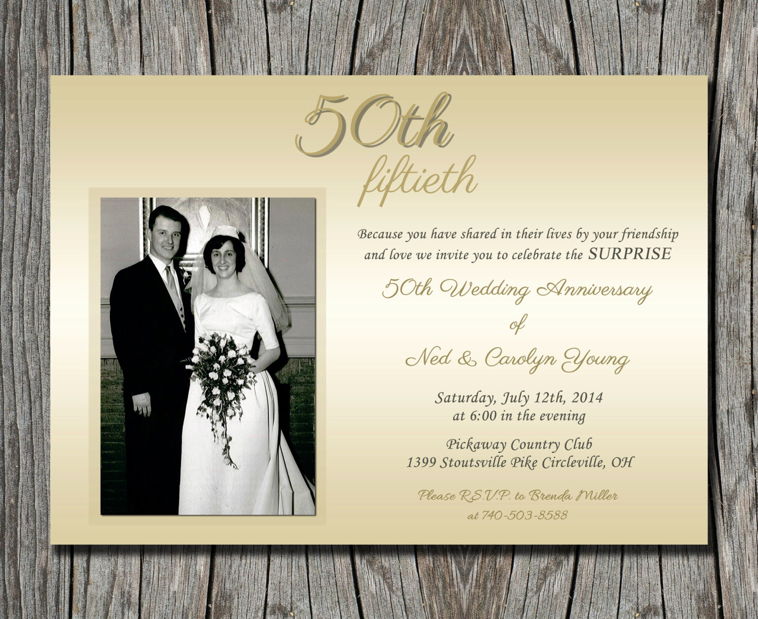 50th Wedding Anniversary Invitation Wording Lovely Surprise Wedding Anniversary Invitation 50th by Pegsprints