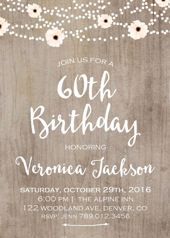 60 Birthday Invitation Ideas Awesome 25 Best Ideas About 60th Birthday Cards On Pinterest