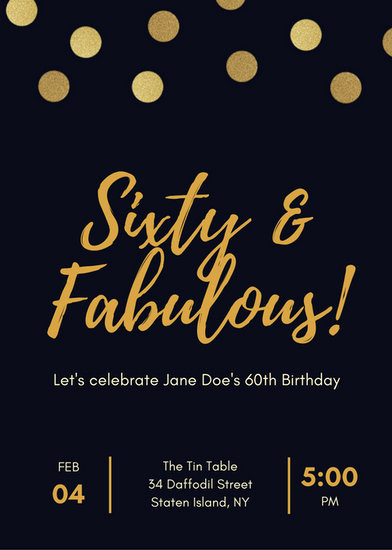 60 Th Birthday Invitation Unique Customize 986 60th Birthday Invitation Templates Online