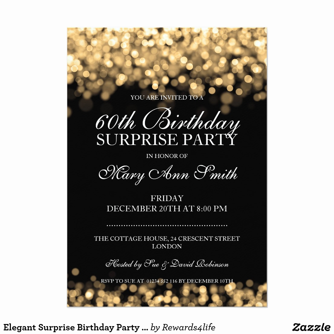 60th Birthday Invitation Wording Elegant 60th Birthday Surprise Party Invitations