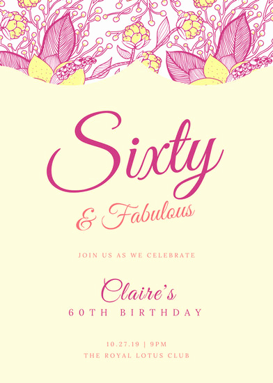 60th Birthday Party Invitation Wording Fresh Customize 986 60th Birthday Invitation Templates Online