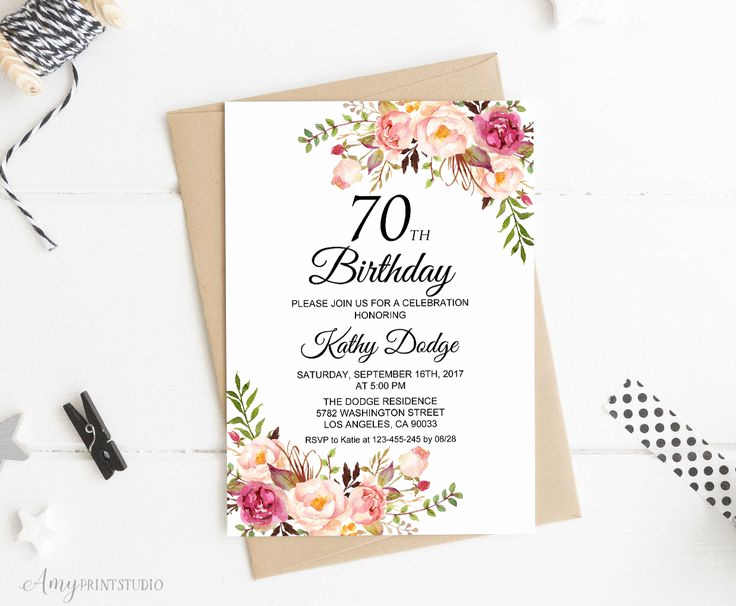 70th Birthday Invitation Ideas Luxury Best 25 70th Birthday Invitations Ideas On Pinterest