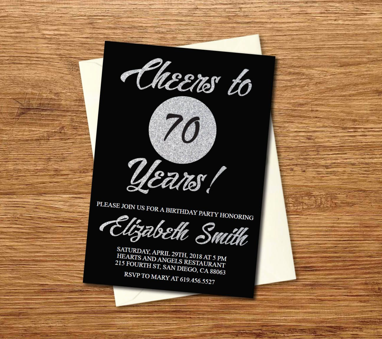 immaculate ideas for 70th birthday invitations