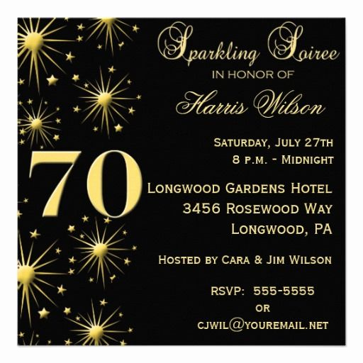 70th Birthday Invitation Wording Best Of 70th Birthday Party Invitations Crafts