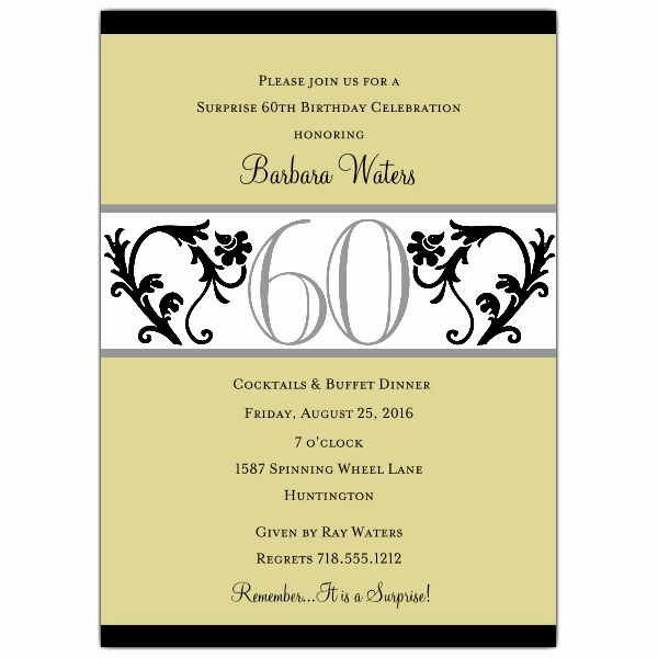 80th Birthday Invitation Wording Unique Elegant Vine Chartreuse 80th Birthday Invitations
