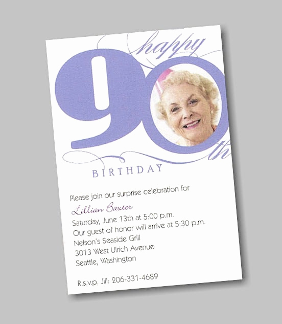 90th Birthday Invitation Templates Best Of Free 90th Birthday Invitations Templates