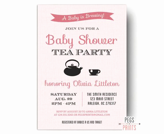 A Baby is Brewing Invitation Best Of A Baby is Brewing Invitation Printable Baby Shower Tea