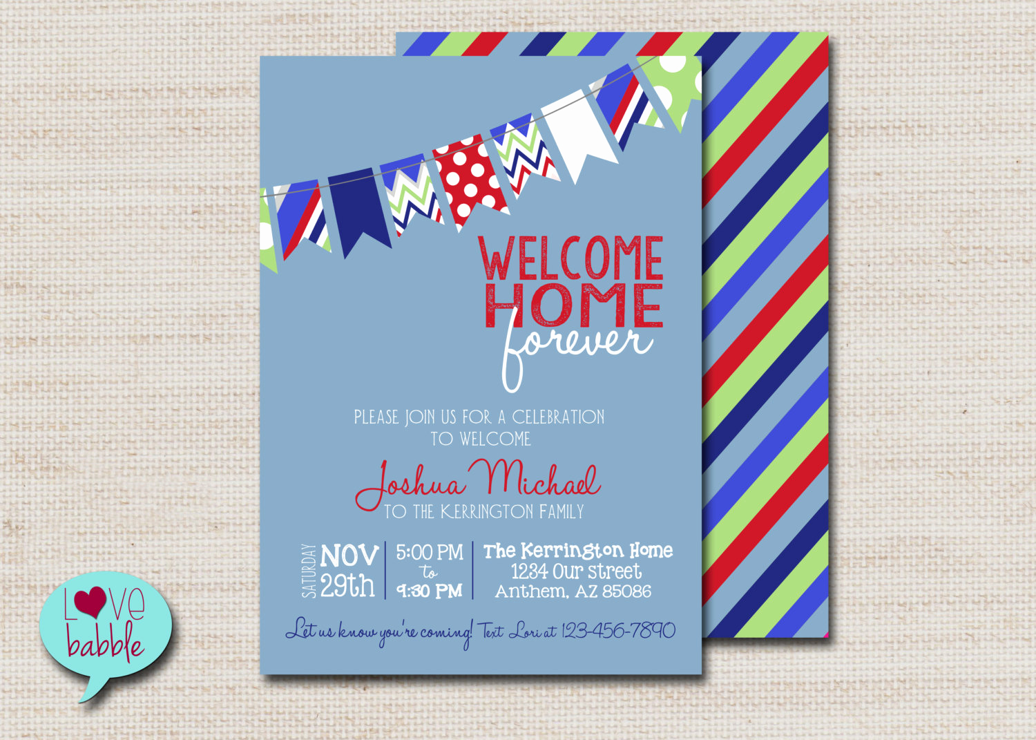 Adopted Baby Shower Invitation Wording Unique Baby Boy Shower Adoption Invitation Blue Red Printable