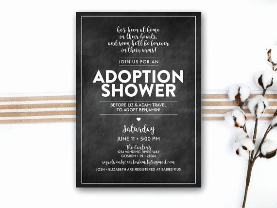 Adoption Shower Invitation Wording New Instant Download Adoption Shower Printable Invitation