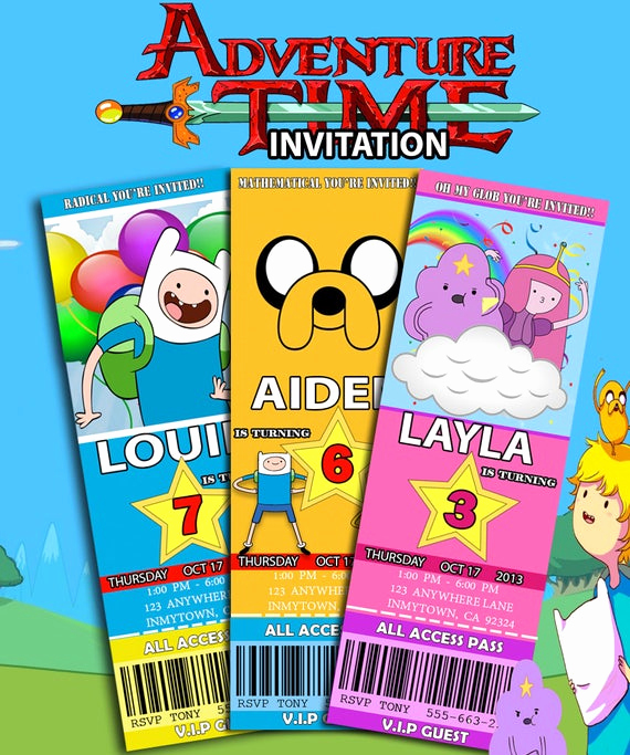 Adventure Time the Invitation Fresh Unavailable Listing On Etsy