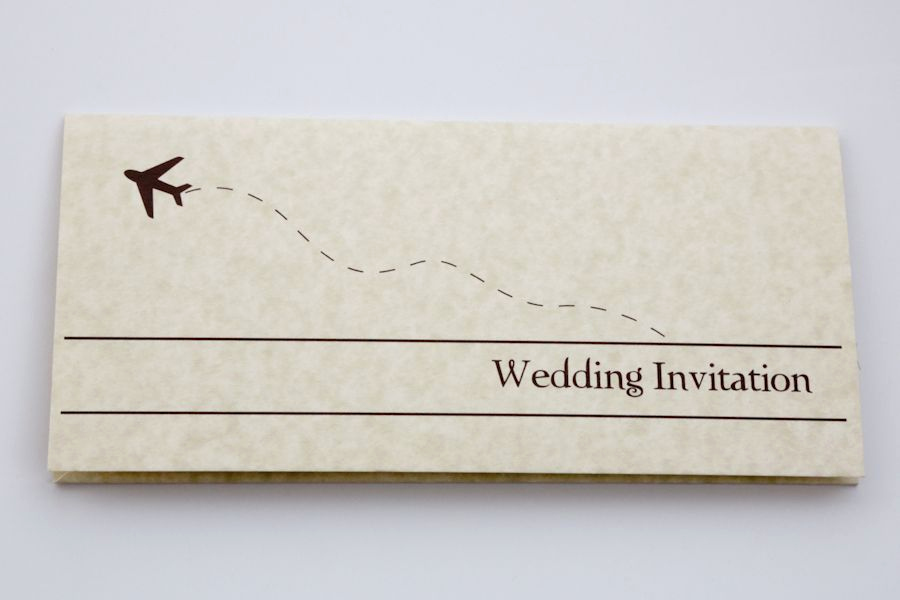 Airline Ticket Invitation Template Luxury Plane Ticket Wedding Invitation Template