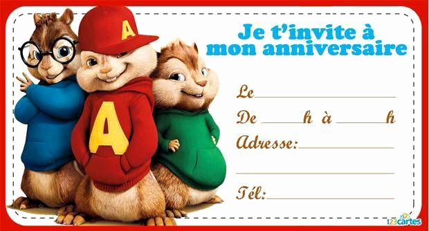 Alvin and the Chipmunks Invitation Best Of Les Chipmunks Alban