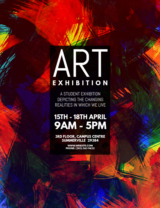 Art Show Invitation Template New Copy Of Art Exhibition Flyer