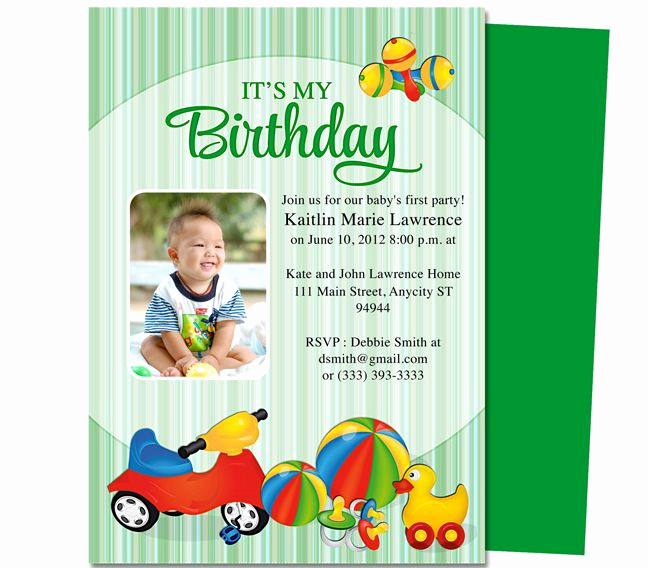 Baby 1st Birthday Invitation Awesome 13 Best Images About Printable 1st First Birthday