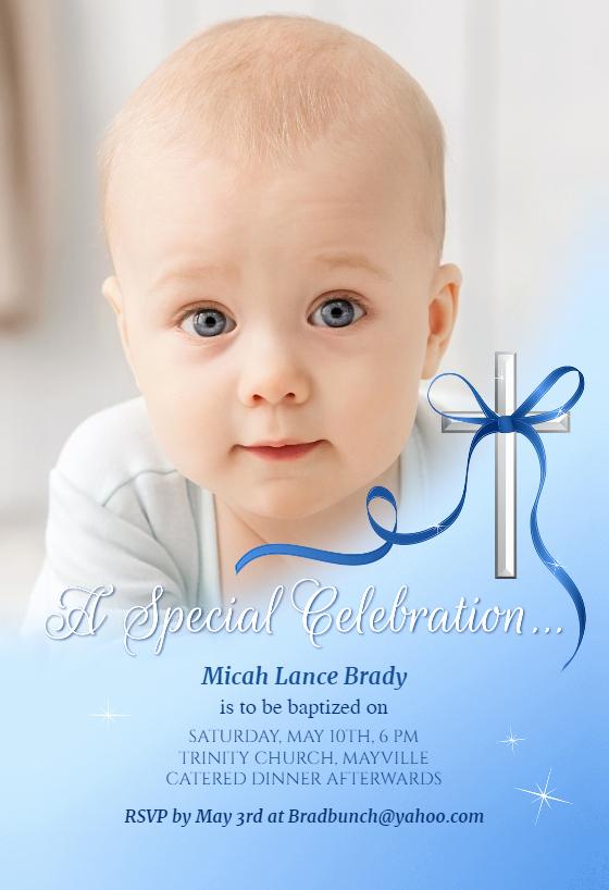 Baby Dedication Invitation Templates Elegant Baby Special Celebration Baptism &amp; Christening