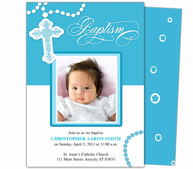 Baby Dedication Invitation Templates Unique 21 Best Printable Baby Baptism and Christening Invitations