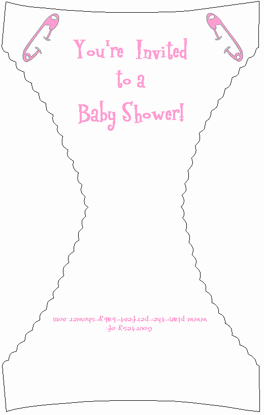 Baby Diaper Invitation Template Awesome Cute and Free Printable Baby Shower Diaper Invitation