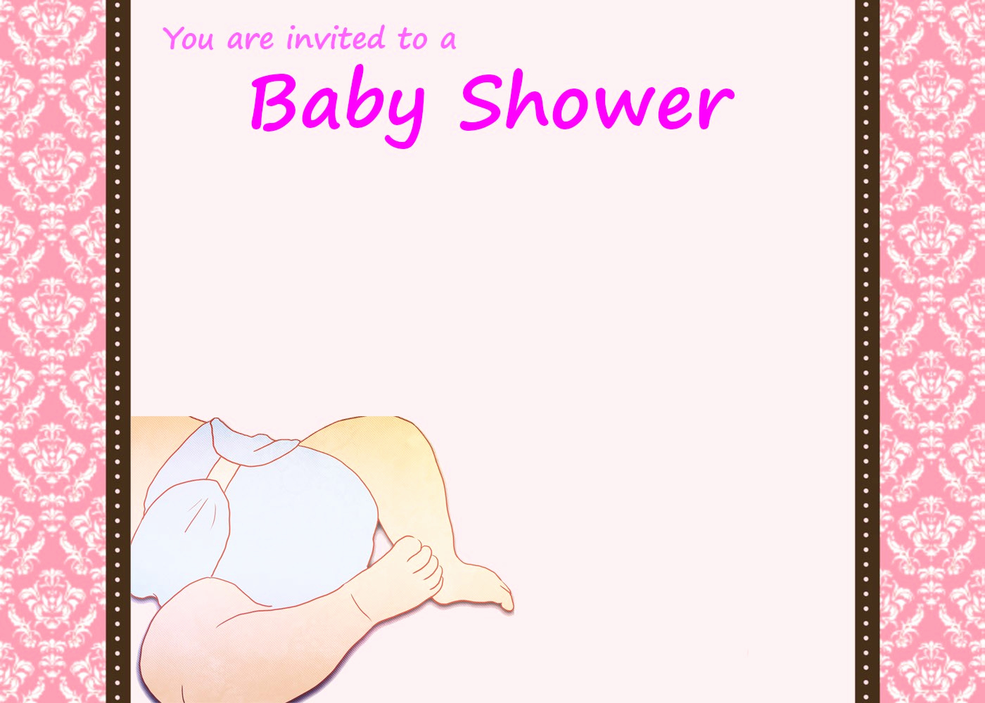 Baby Diaper Invitation Template Elegant Diaper Party Invitations