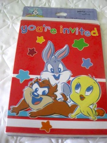 Baby Looney Tunes Invitation Beautiful Galleon Baby Looney Tunes Party Supplies X8 Invitations