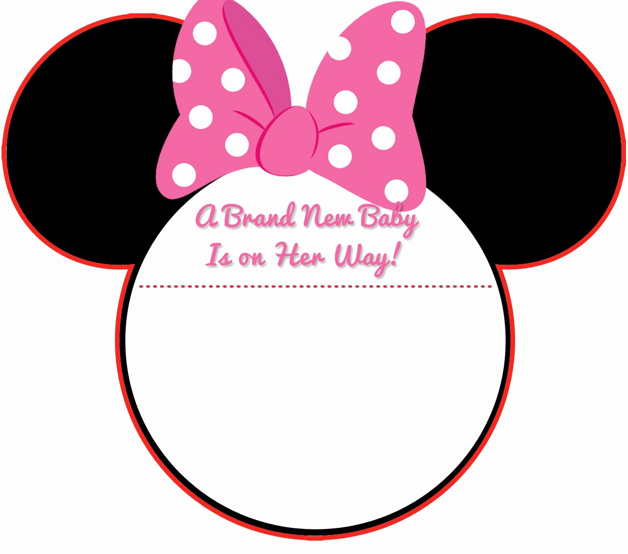 Baby Mickey Invitation Template Luxury Free Printable Baby Minnie Mouse Baby Shower Invitations