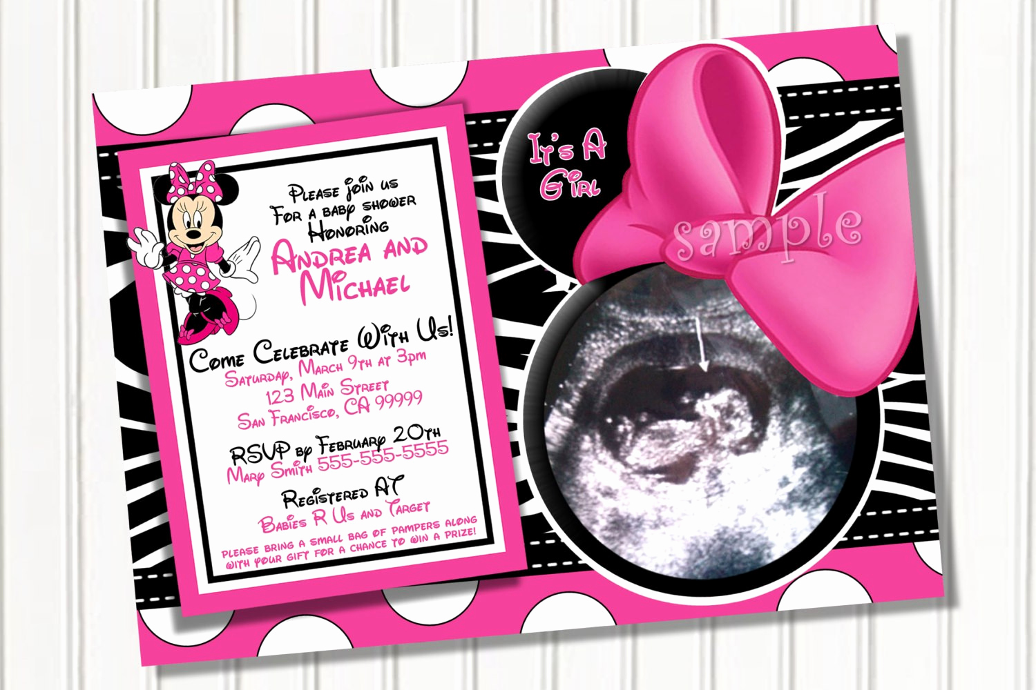 Baby Minnie Mouse Invitation Fresh Free Printable Baby Minnie Mouse Baby Shower Invitations