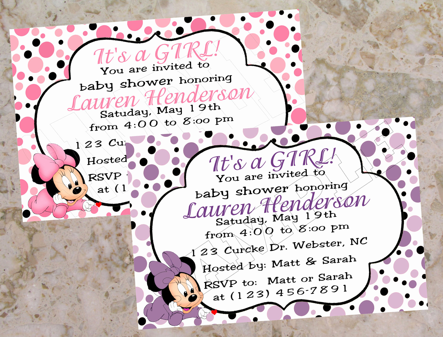 Baby Minnie Mouse Invitation Inspirational Baby Minnie Mouse Invitations Template