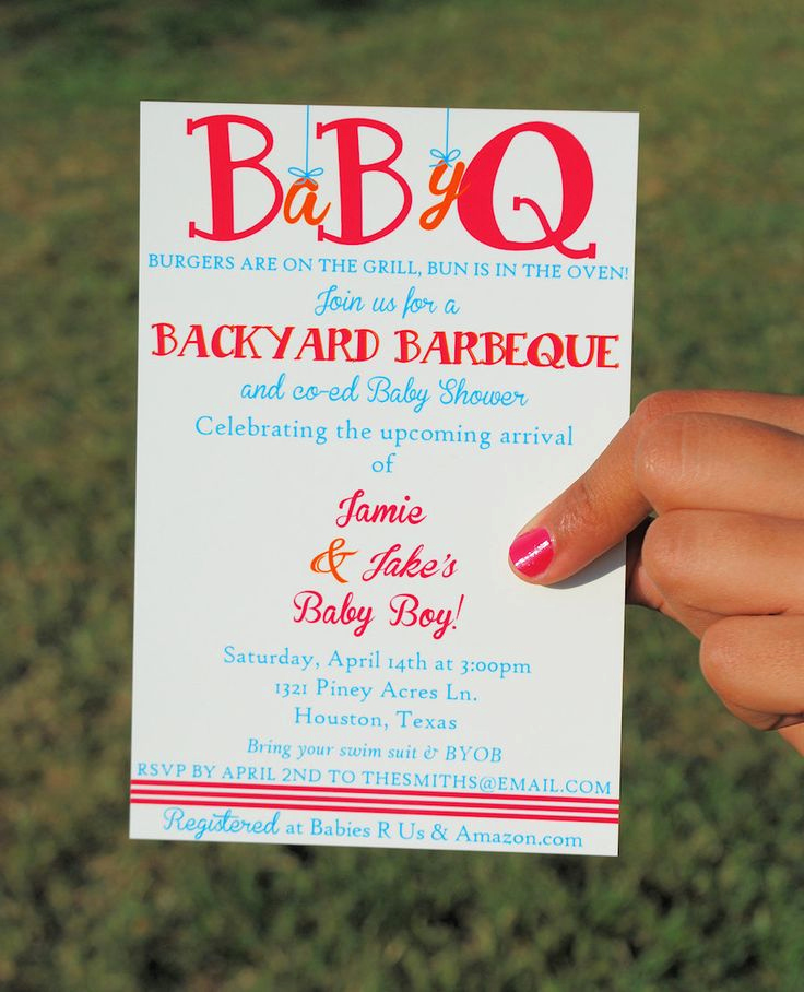 Baby Shower Bbq Invitation Elegant Printable Baby Shower Bbq Invitation